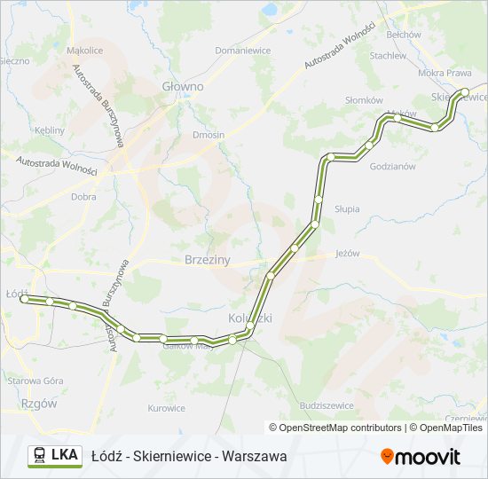 LKA Train Line Map