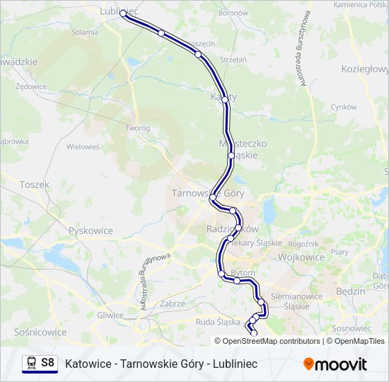 S8 train Line Map