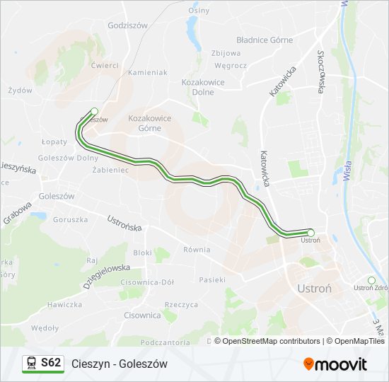 S62 train Line Map