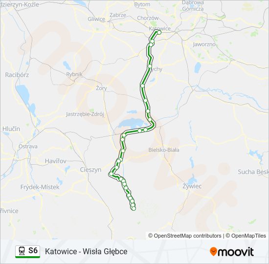 S6 train Line Map