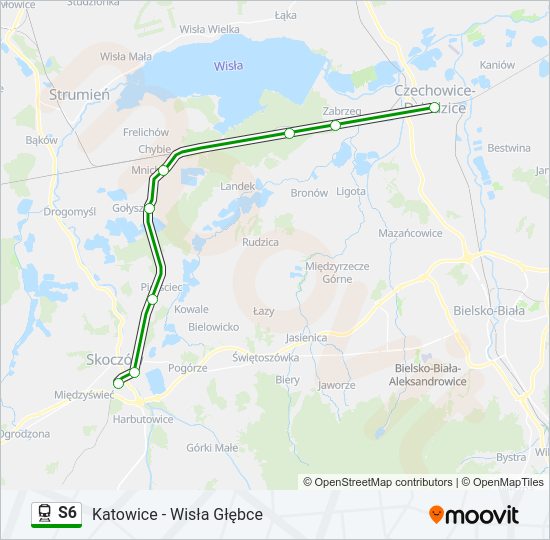 S6 train Line Map