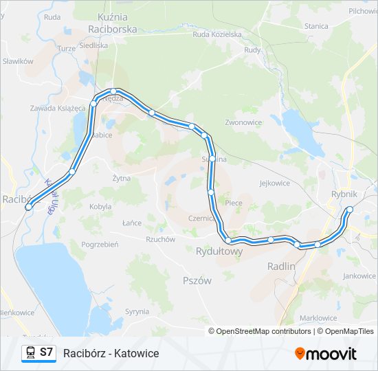 S7 train Line Map