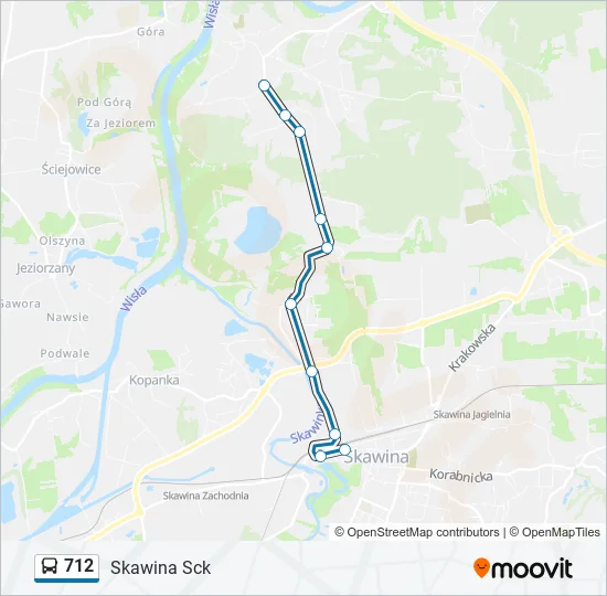 712 Bus Line Map