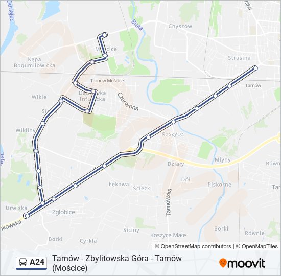 A24 Bus Line Map