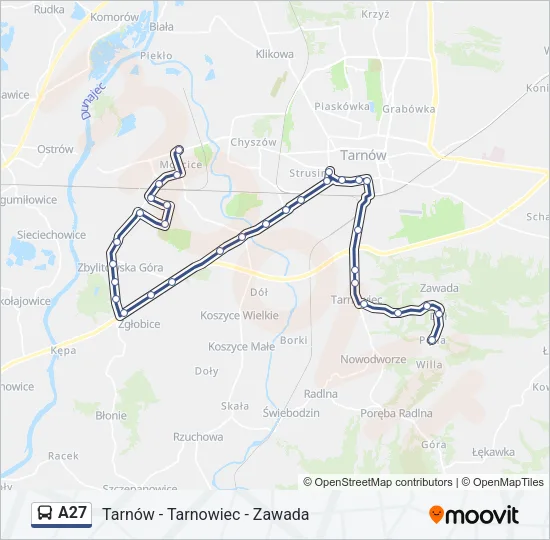 A27 Bus Line Map