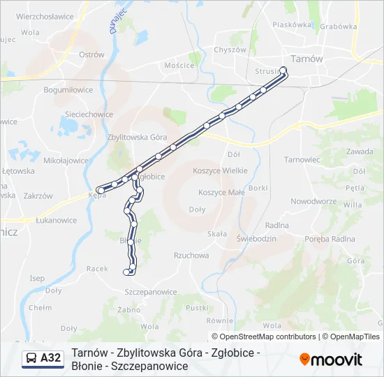 A32 Bus Line Map