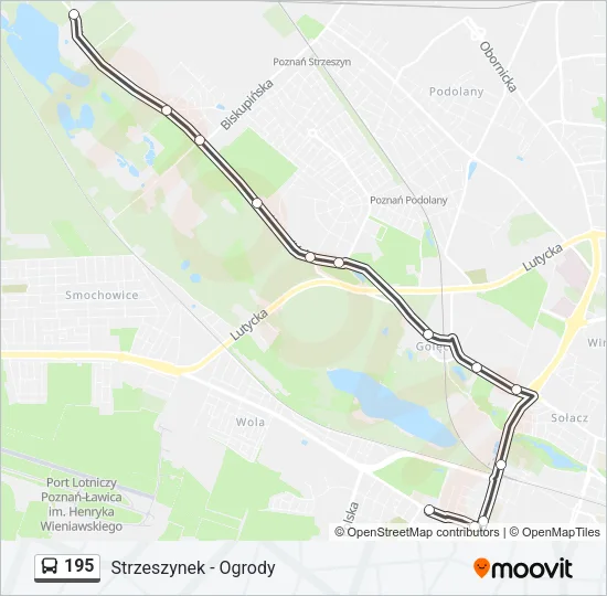 Автобус 195: карта маршрута