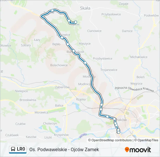 LR0 Bus Line Map