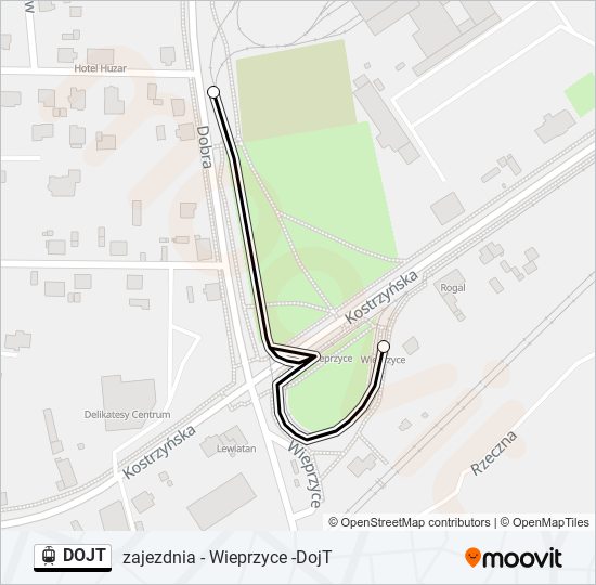 DOJT Light Rail Line Map