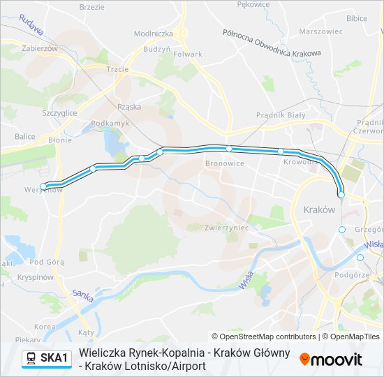 SKA1 train Line Map