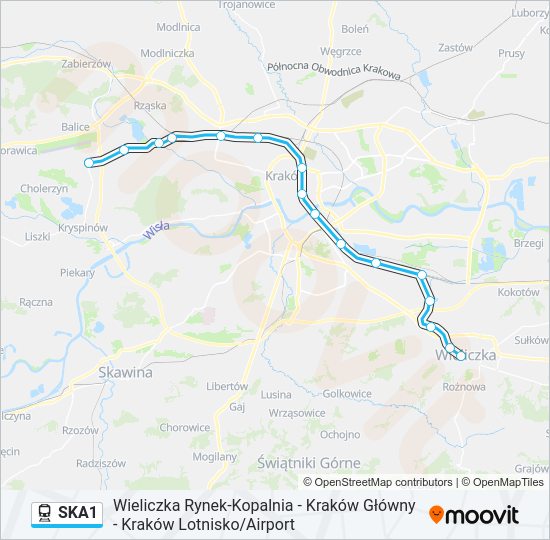 SKA1 train Line Map