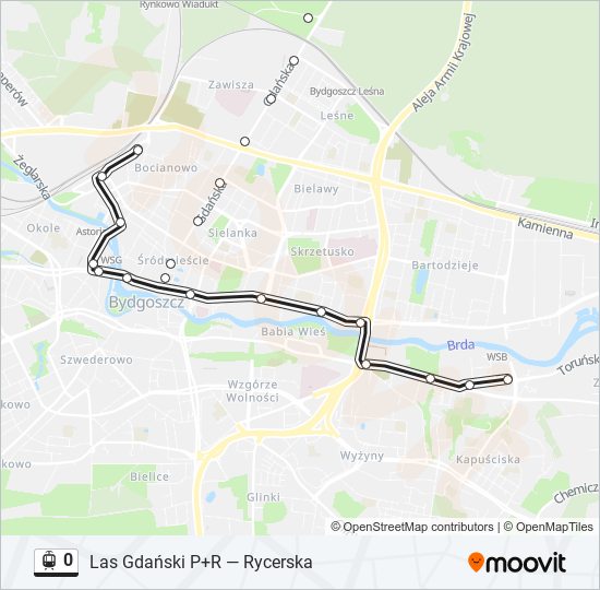 0 light rail Line Map