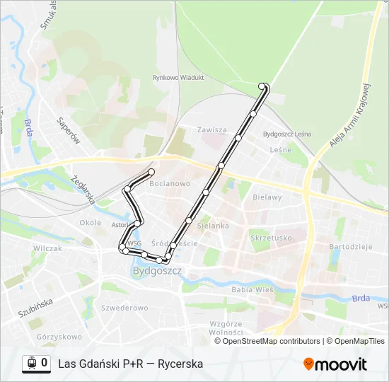0 Light Rail Line Map