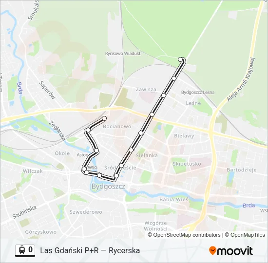 0 Light Rail Line Map