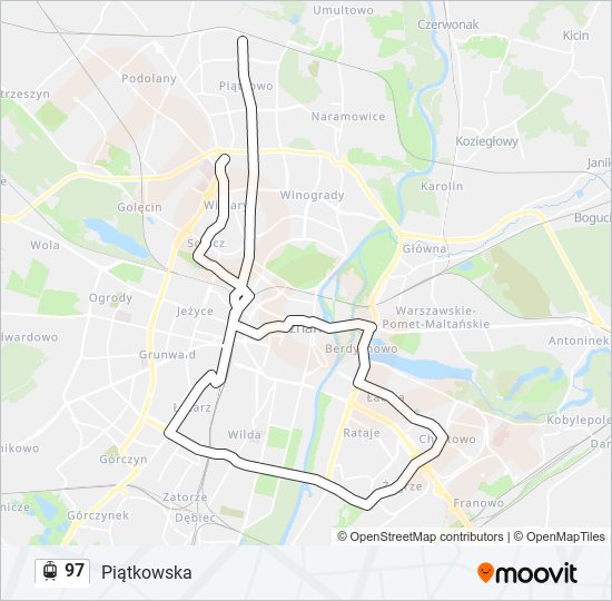 97 light rail Line Map