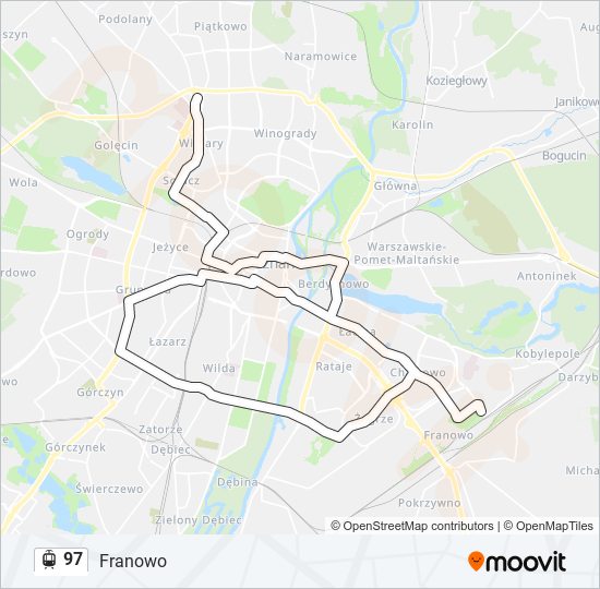 97 light rail Line Map