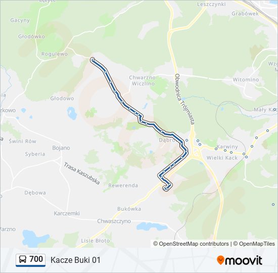Автобус 700: карта маршрута