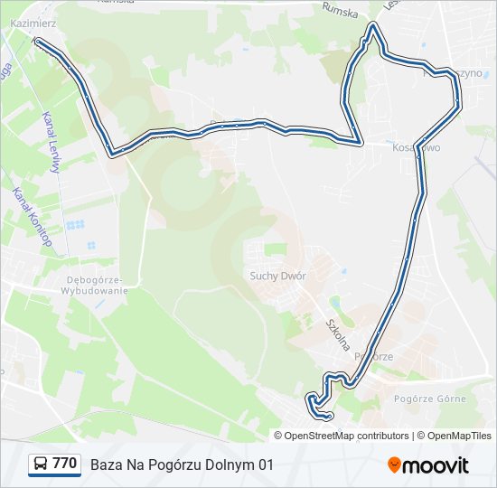 770 bus Line Map