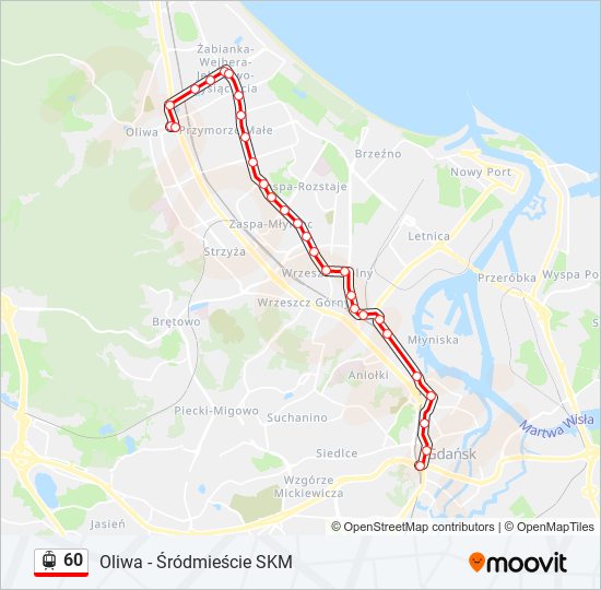 60 light rail Line Map