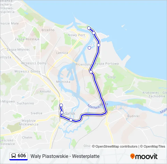 606 Bus Line Map