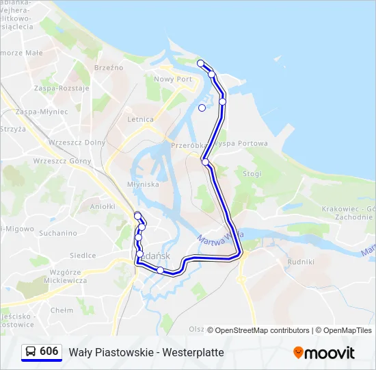 606 Bus Line Map