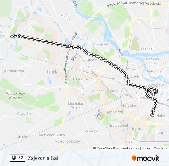 72 light rail Line Map