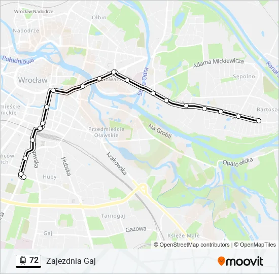 72 Light Rail Line Map