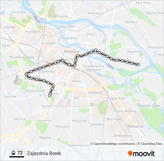 72 light rail Line Map