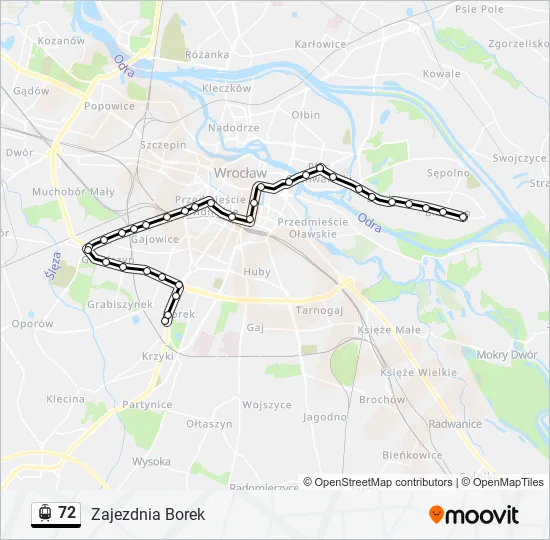 72 Light Rail Line Map