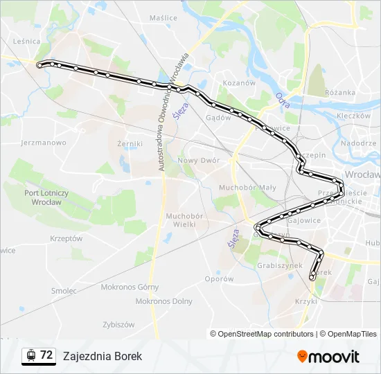 72 Light Rail Line Map