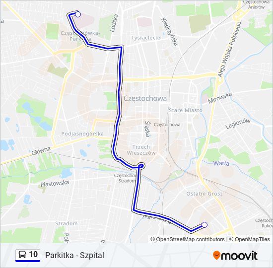 10 bus Line Map