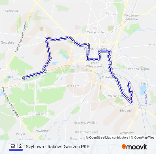 12 bus Line Map