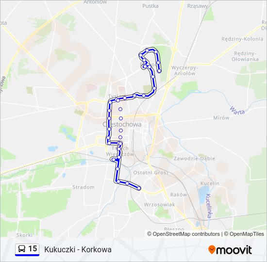 15 bus Line Map