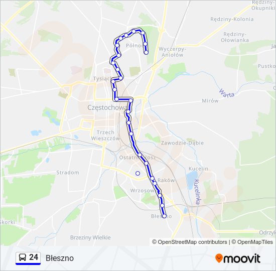 24 bus Line Map