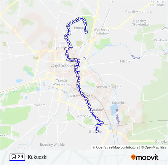 24 Bus Line Map