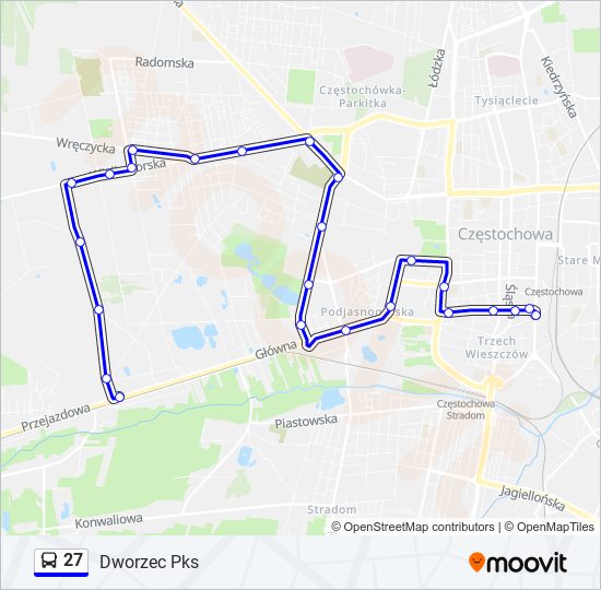 27 bus Line Map