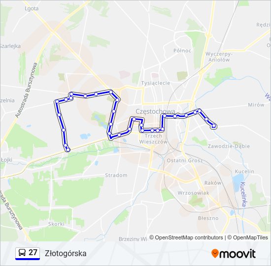 27 bus Line Map