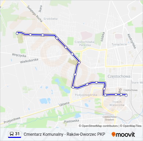 31 bus Line Map