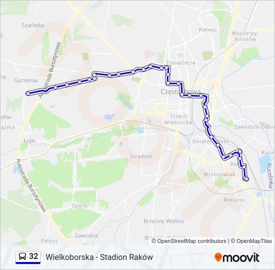 32 bus Line Map