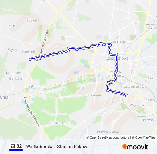 32 bus Line Map