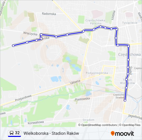 32 bus Line Map