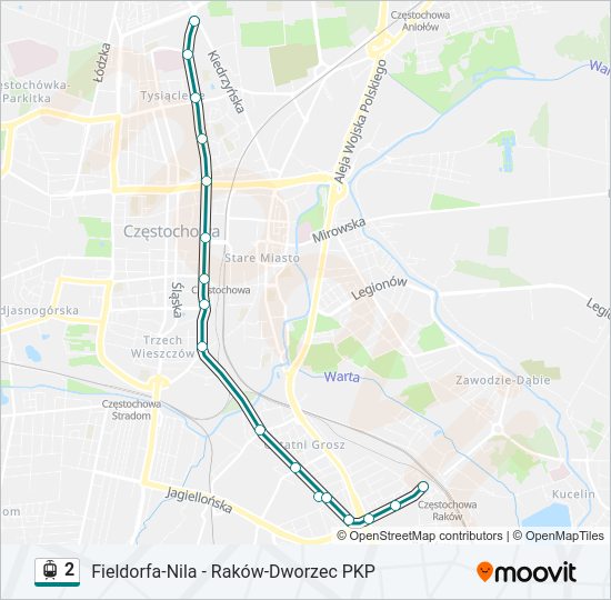 2 light rail Line Map