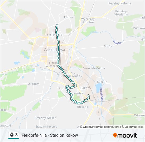 3 light rail Line Map