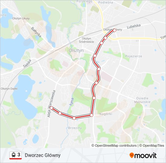 3 light rail Line Map