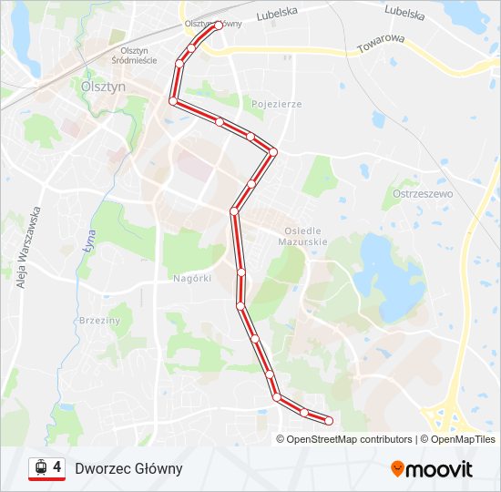 4 light rail Line Map