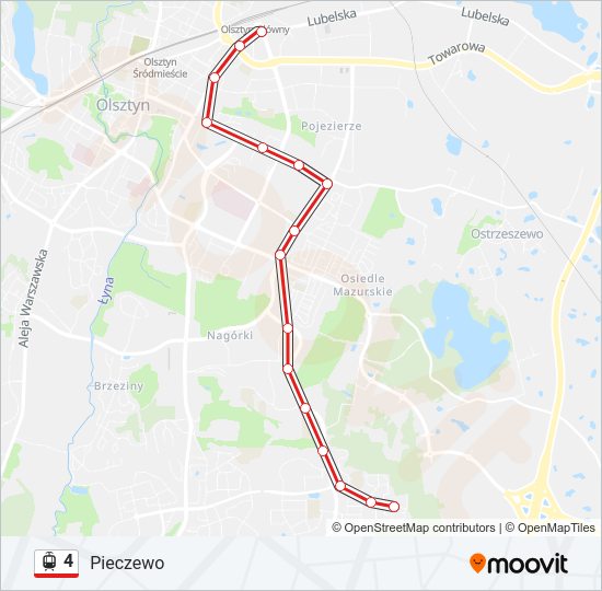 4 light rail Line Map