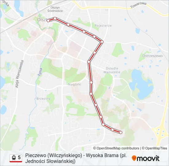 5 Light Rail Line Map
