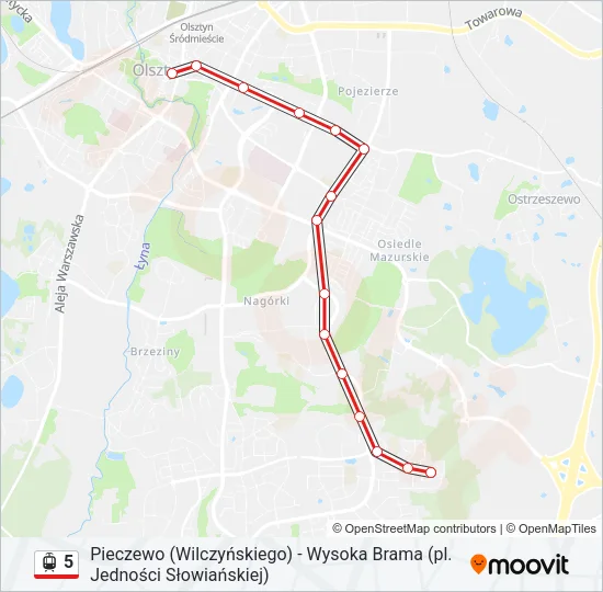 5 Light Rail Line Map