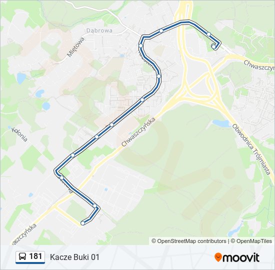 181 bus Line Map