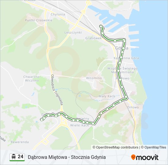 24 cable car Line Map